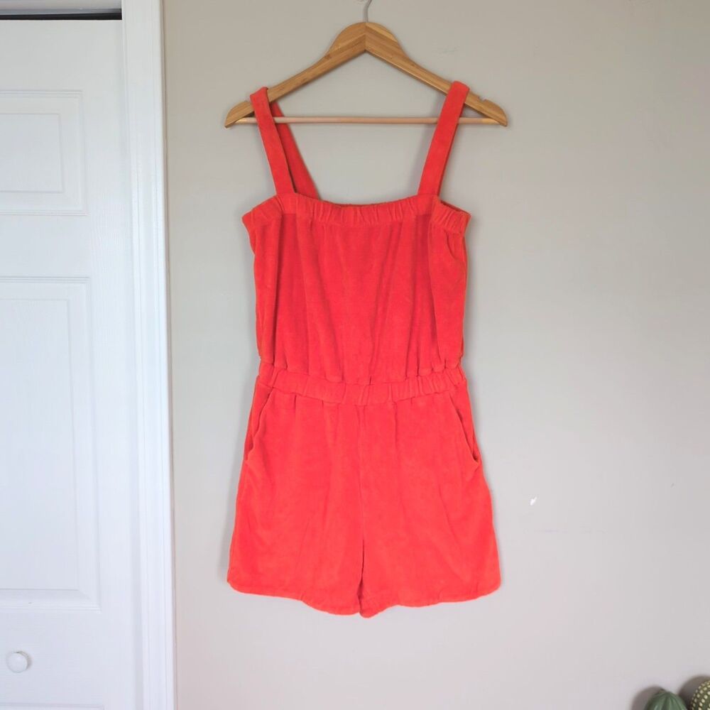 Boden Terry Cloth Eric Toweling Romper Playsuit Beach Vacation Resortwear Size 6